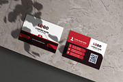 Corporate Red Black & White, a Business Card Template by Vitoria's Collection (Thumbnail 3 of 3)
