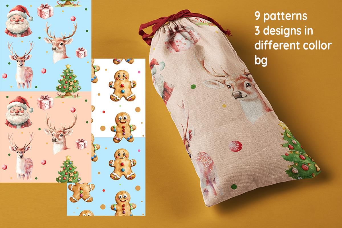Santa Time Christmas Collection, a Seasonal Illustration by KlymchukArtworks (Photo 2 of 9)