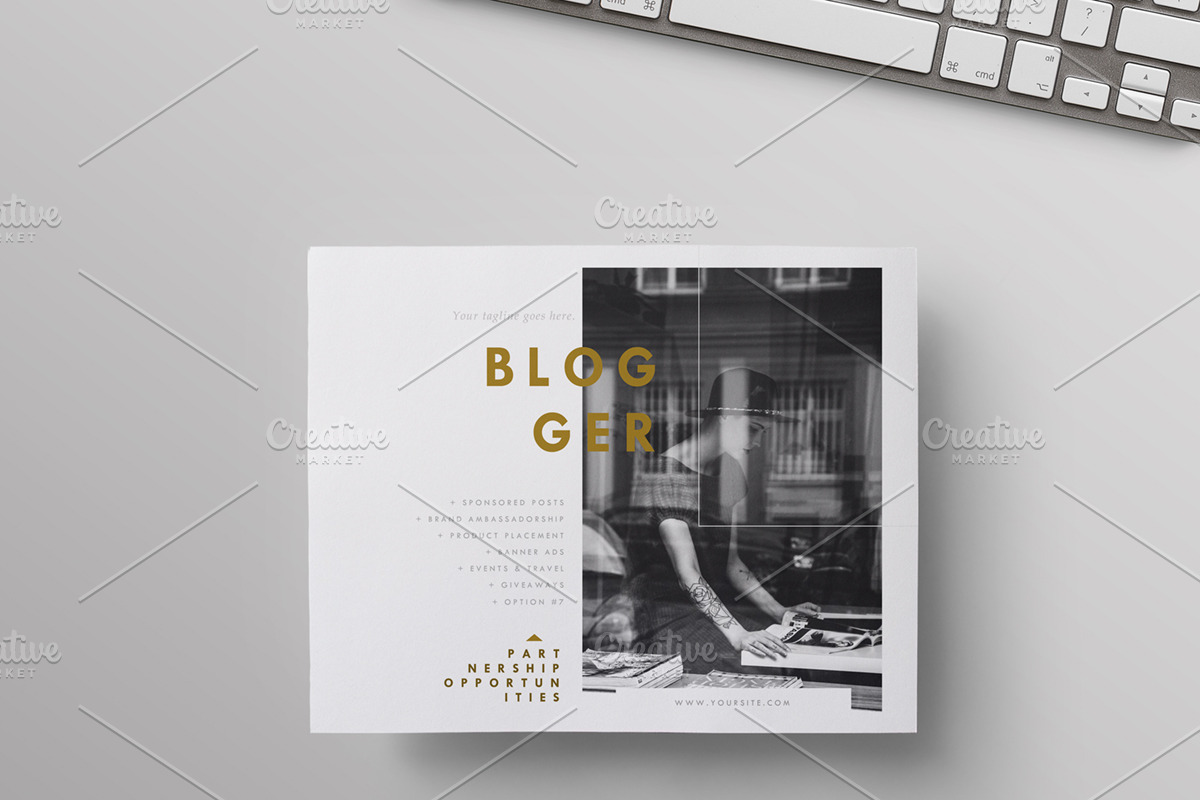 Blog Media Kit + Sponsorship | 5 Pgs, a Resume Template by Blogger Kit Co. (Photo 4 of 7)