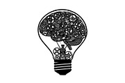 Creative Brain Light Bulb Bundle, an Object Illustration by Designs_River (Thumbnail 9 of 29)