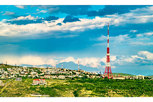 Yerevan TV Tower in Armenia, an Architecture Photo by Leonid Andronov