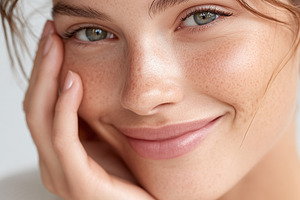 Young woman with natural freckles, a Person Photo by MistyDay