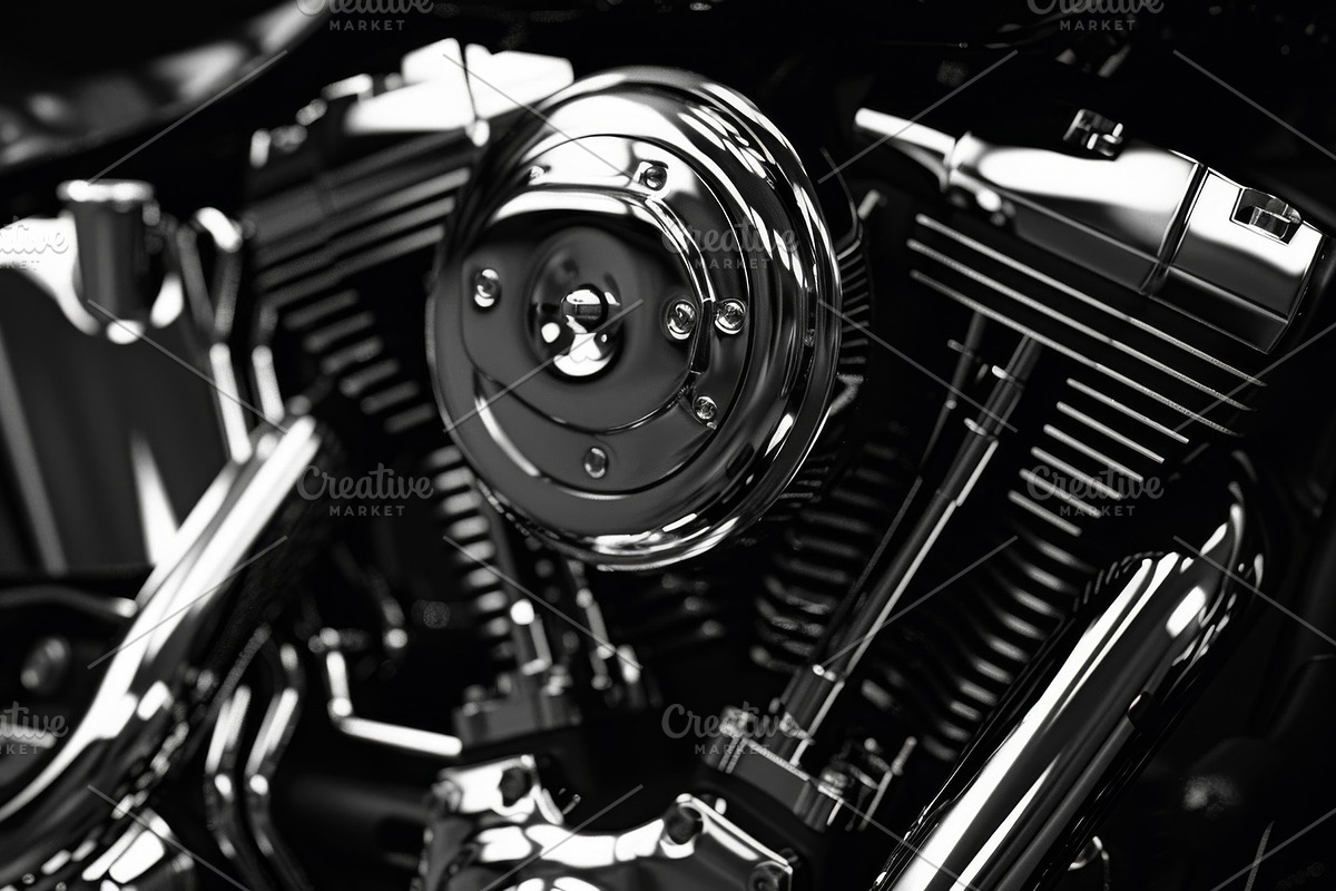 31 Motorcycle engines, a Transportation Photo by Handmadefont (Photo 8 of 33)