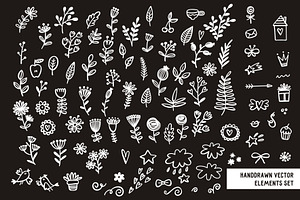 Handdrawn Vector Elements Set