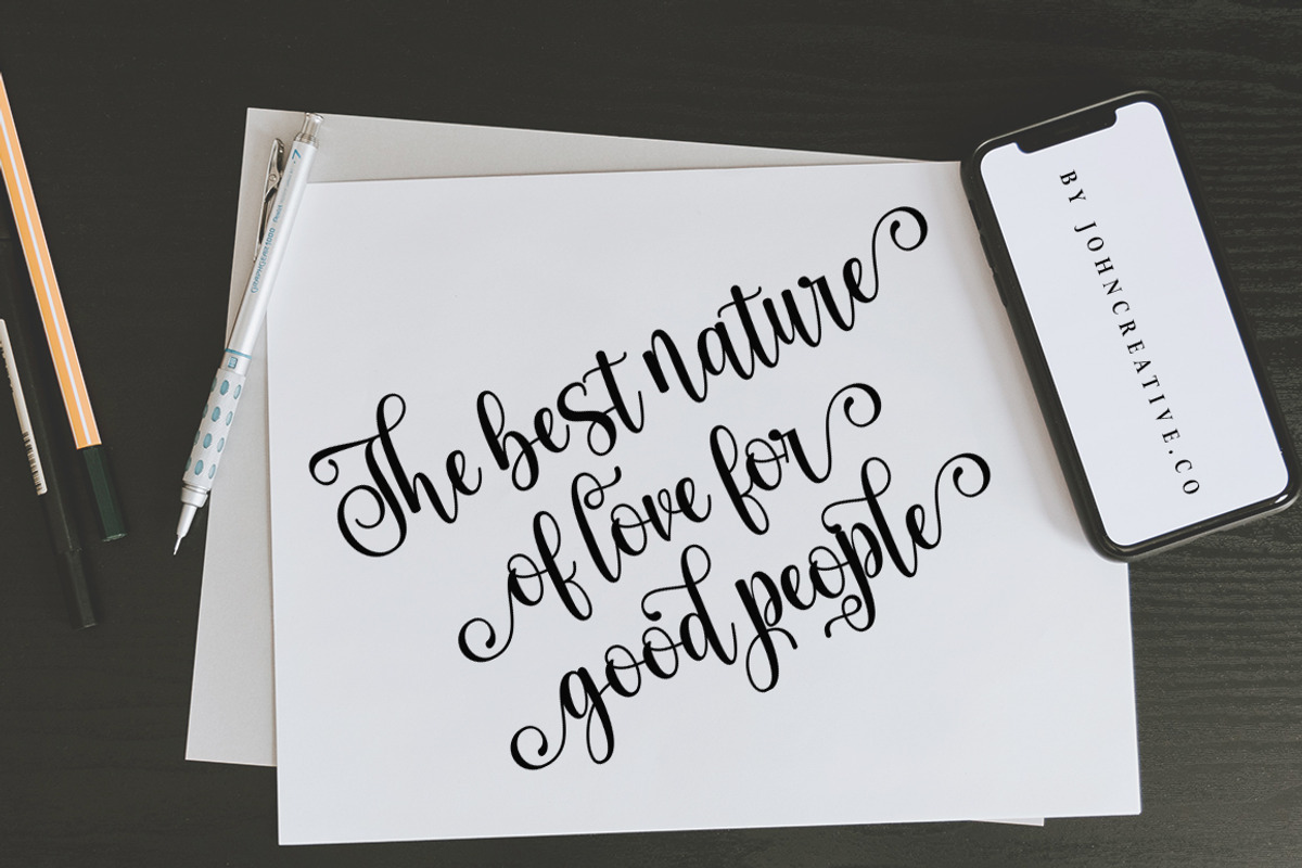 Begalia Script, a Script Font by Mr.johncreative.co (Photo 2 of 8)