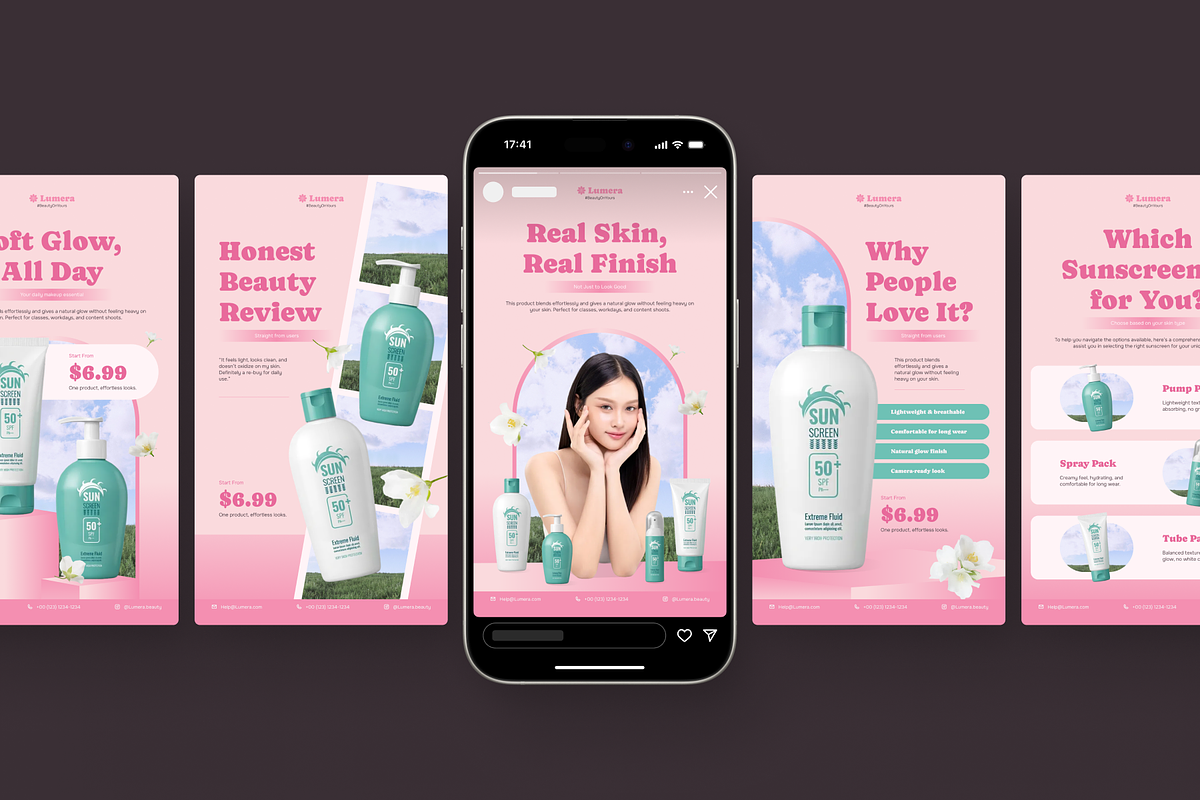 Lumera-Beauty Essential Social Media, a Social Media Template by SLAB! Design (Photo 3 of 8)