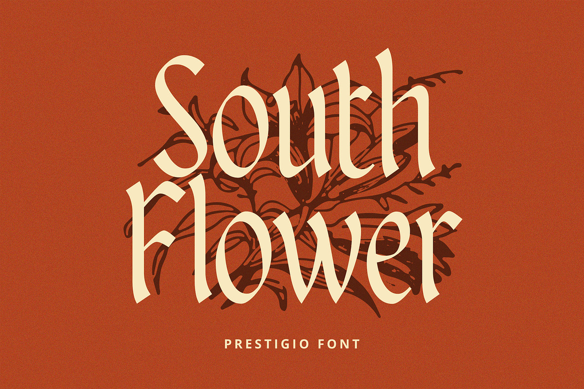 Prestigio, a Blackletter Font by Suby Studio (Photo 2 of 7)