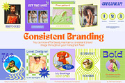 Funky Instagram Post Templates, a Social Media Template by Hell Yeah Designs (Thumbnail 8 of 8)