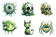 Cartoon Goth Sublimation Clipart, an Illustration by SinaCreation (Thumbnail 5 of 7)