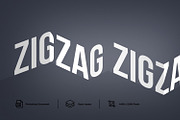 Zig Zag Text Effect Design Layer Sty, a Layer Style Add-On by shahsoft (Thumbnail 1 of 2)