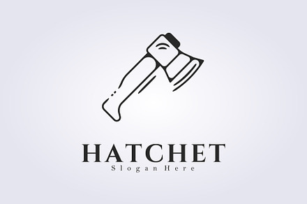 symbol of hatchet logo design