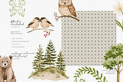 whimsical woodland clipart set, a Decorative Illustration by Patishop Art (Thumbnail 3 of 15)