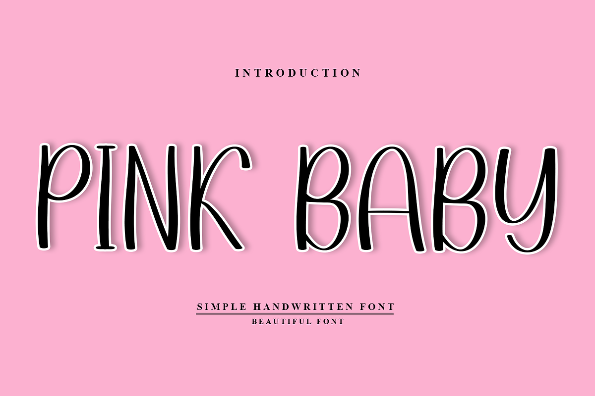 Pink Baby, a Script Font by FreshTypeINK (Photo 1 of 8)
