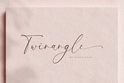 Twinangle Calligraphy Font, a Script Font by Pen Culture (Thumbnail 6 of 7)