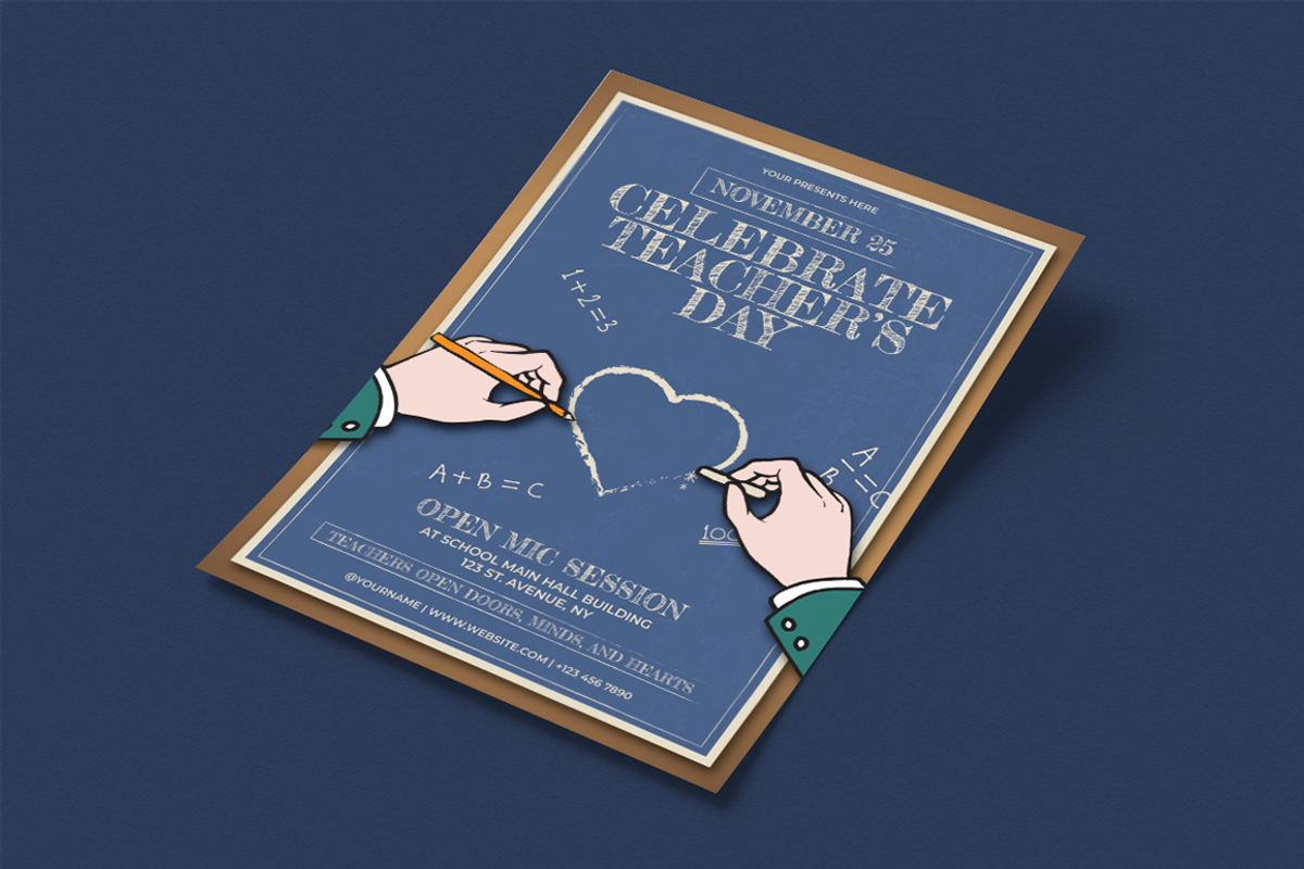 Metila - World Teacher's Day Flyer, a Flyer Template by Attype (Photo 5 of 5)
