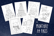 Advent Calendar Colouring Pages, an Illustration by Doodle Dibs (Thumbnail 2 of 3)