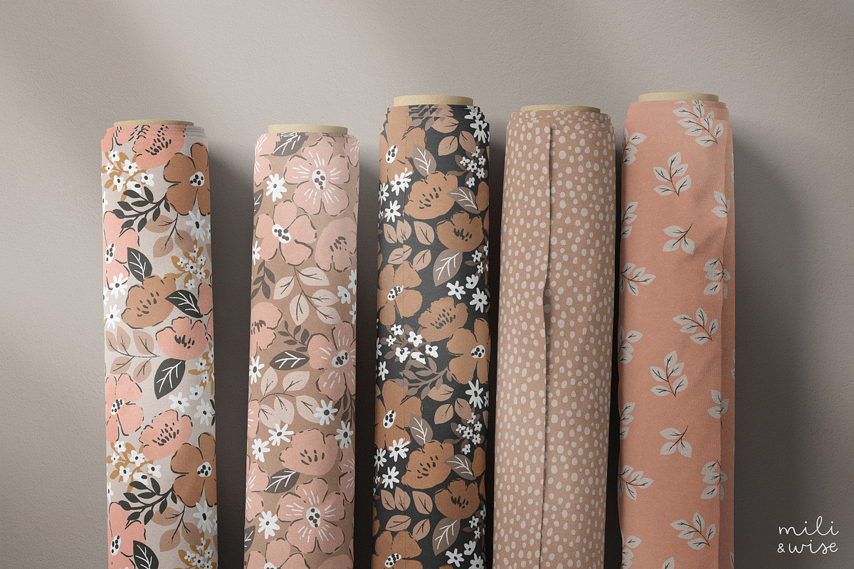 Mable Floral Pattern Collection, a Pattern Graphic by Point and Poem (Photo 2 of 11)