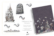 Halloween Gothic Mermaids Sea Bundle, a Seasonal Illustration by KaramfilaS (Thumbnail 6 of 8)