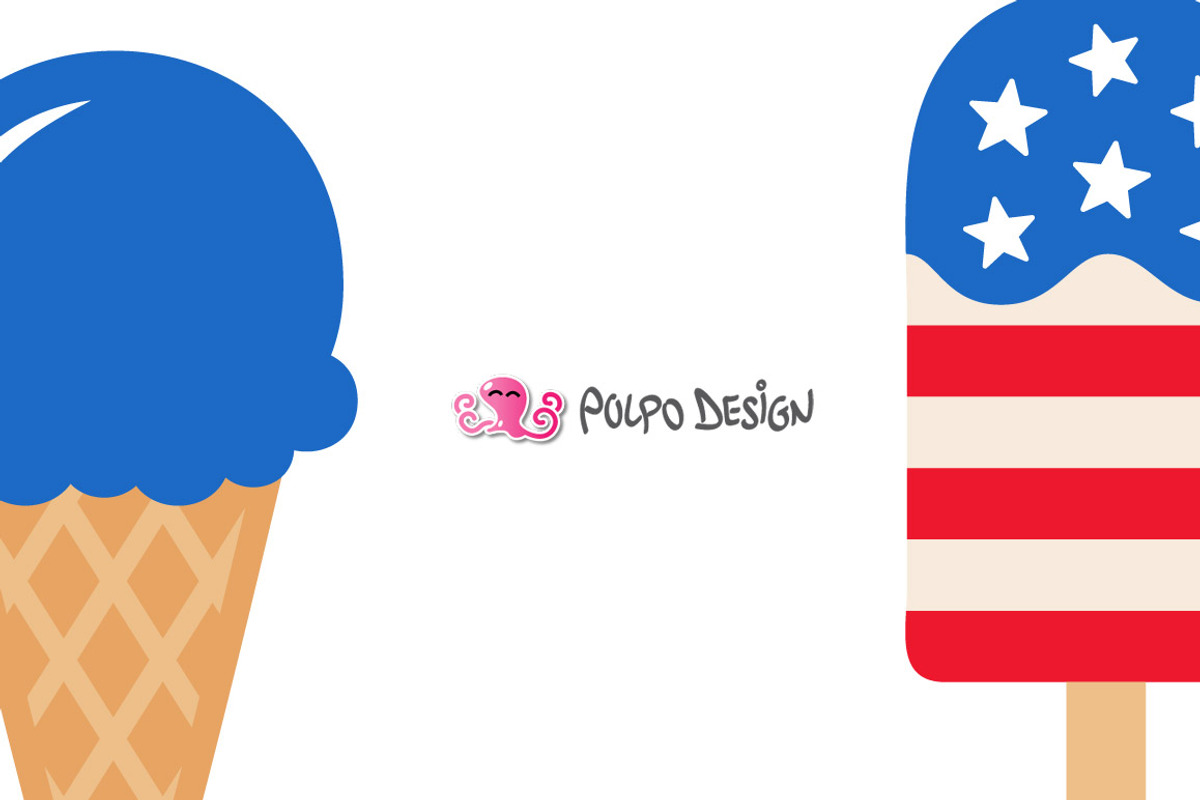 4th of July Ice Cream SVG, an Object Graphic by PolpoDesign (Photo 4 of 5)