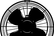 Retro Table Fan SVG Bundle, an Illustration by balal (Thumbnail 5 of 12)