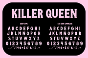 Killer Queen Display Font, a Font by Brethrendesignco (Thumbnail 2 of 3)