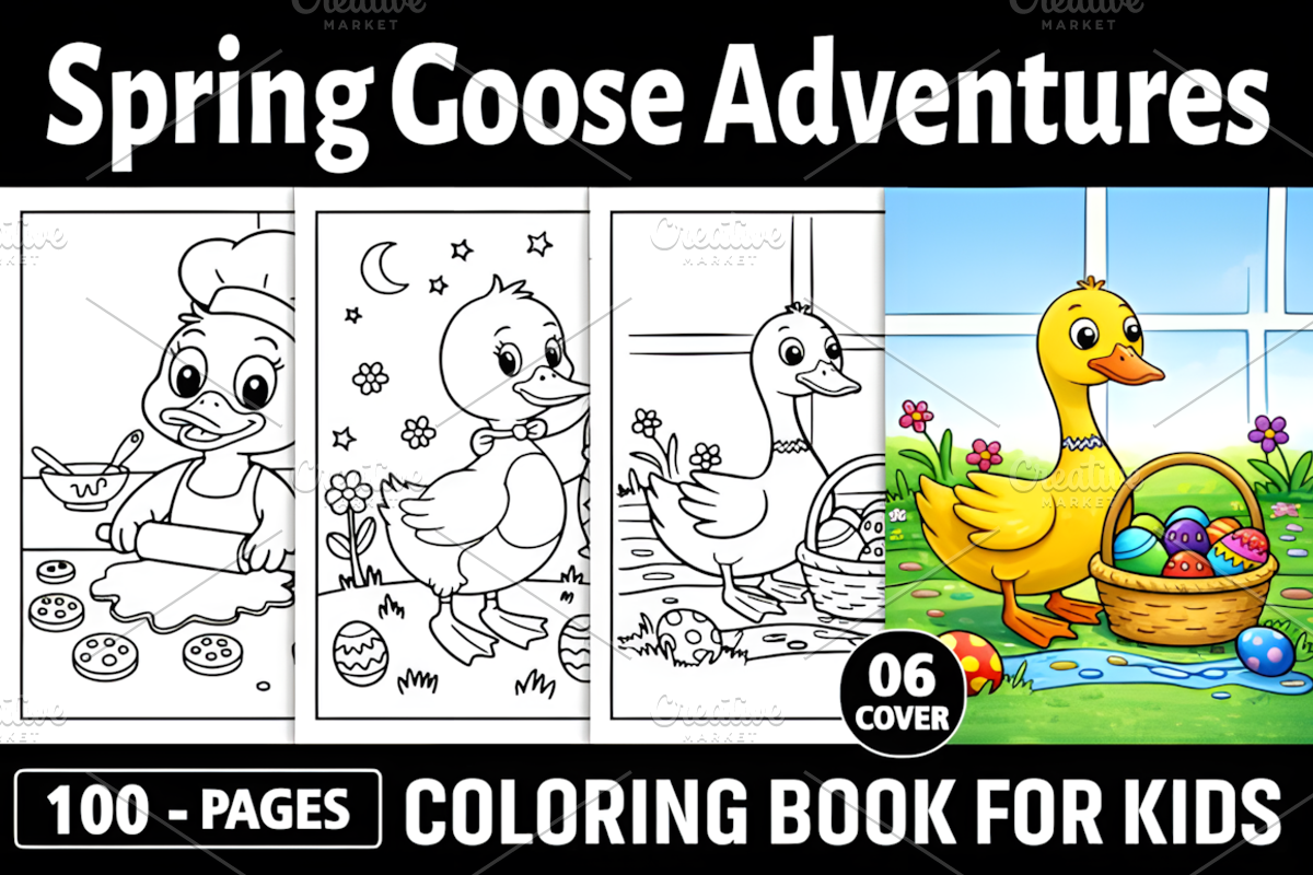 Spring Goose Adventures, an Animal Illustration by Design Station (Photo 1 of 8)