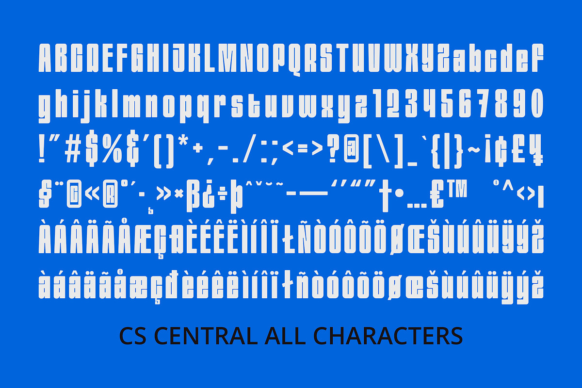 CS Central – Condensed Font, a Sans Serif Font by Craft Supply Co. (Photo 8 of 8)