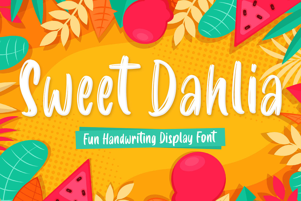Sweet Dahlia Brush Handwriting Font, a Sans Serif Font by Kotak Kuning Studio (Photo 1 of 6)