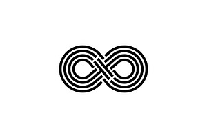 Letter T TT T8 8T Infinity Logo
