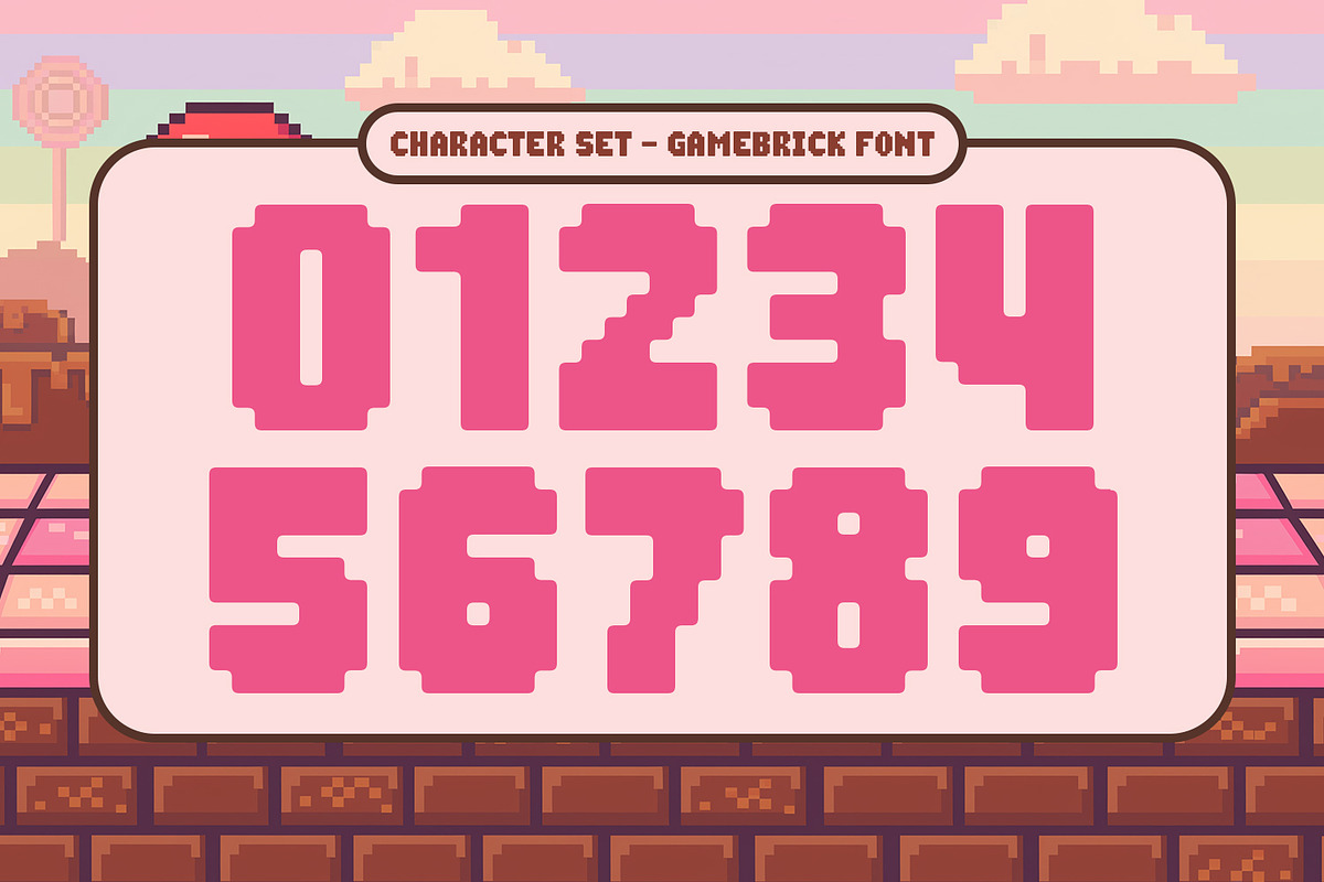 Gamebrick, a Symbol Font by din-studio.com (Photo 10 of 11)