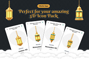 Golden Ramadan Ornament Decoration, an Object 3D Model by Creative Perspective (Thumbnail 3 of 5)