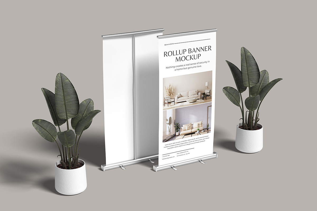 Rollup Banner Mockup, an Advertising Mockup by ZifaraDesign (Photo 4 of 11)