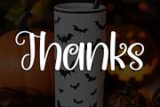 Tumbler Halloween | Script Font, a Script Font by Scratchones (Thumbnail 8 of 8)