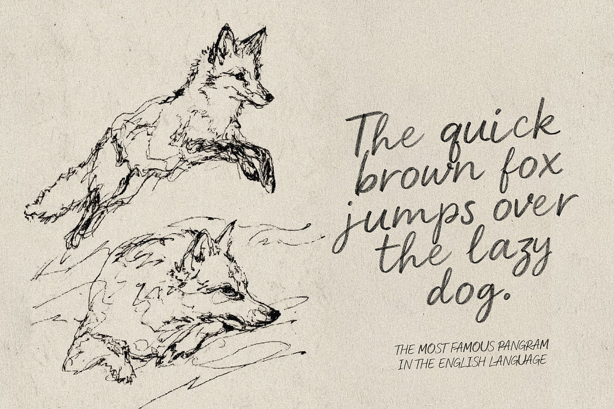 Pencil Script - Handwritten Script, a Script Font by AndrewPixelType (Photo 5 of 15)