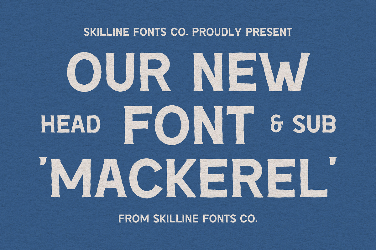 SFC Mackerel, a Sans Serif Font by Skilline Supply Co. (Photo 3 of 8)