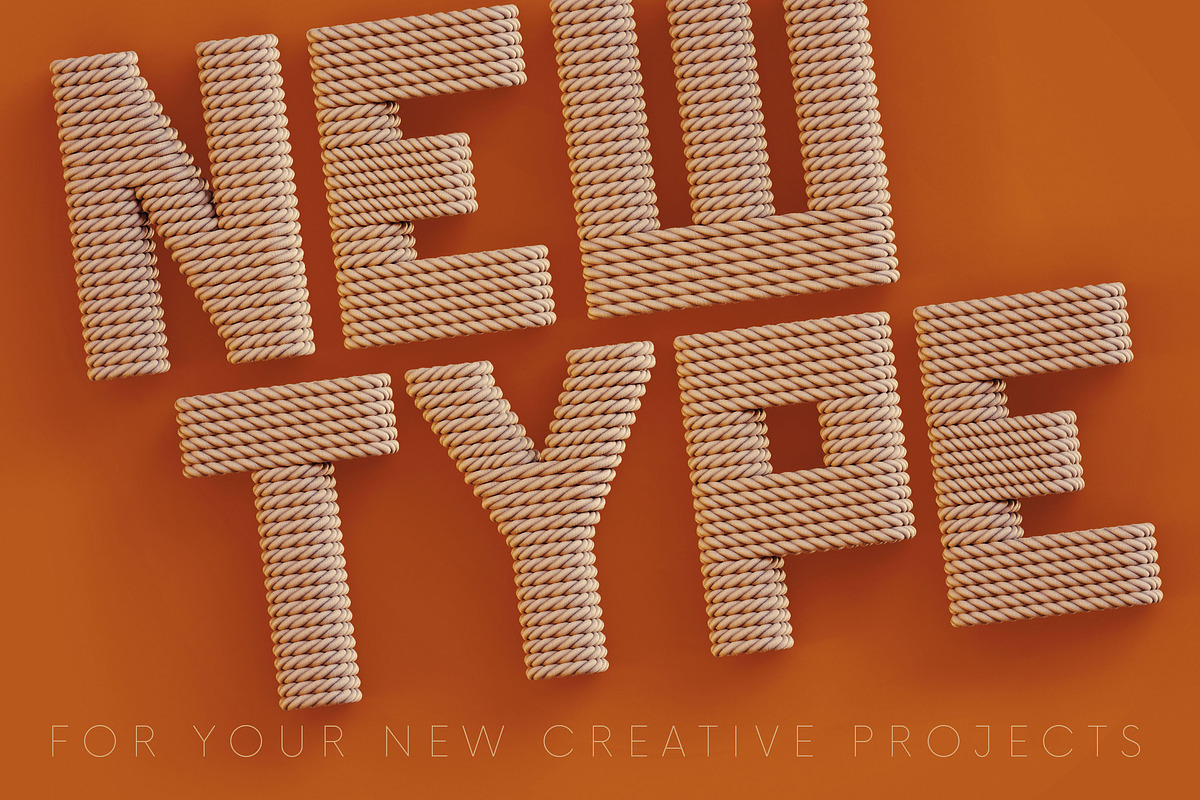 Rope Deco - 3D Lettering, a Graphic by MIIM (Photo 5 of 8)
