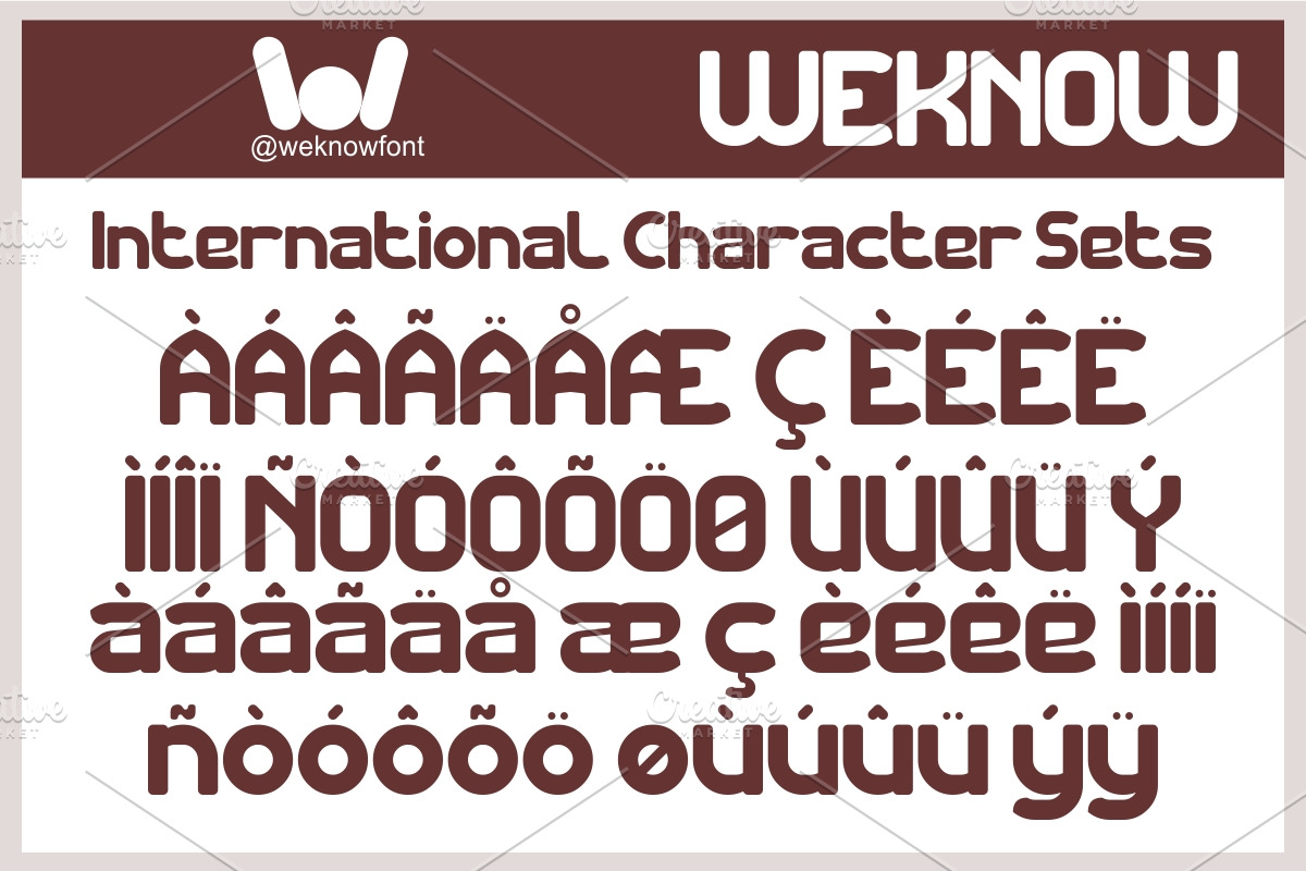 Chocolate font, a Sans Serif Font by weknow (Photo 8 of 8)
