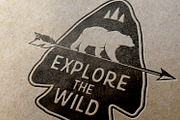 Vintage camping and hiking badges, a Person Illustration by 1baranov (Thumbnail 2 of 4)