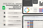 2025 Social Media Content Dashboard, a Social Media Template by Marketello Studio (Thumbnail 1 of 6)
