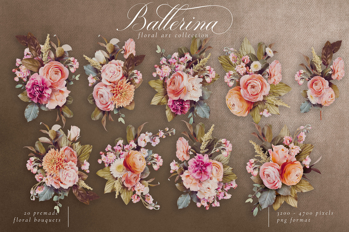 Ballerina Floral Art Collection, an Object Graphic by Eclectic Anthology (Photo 3 of 17)