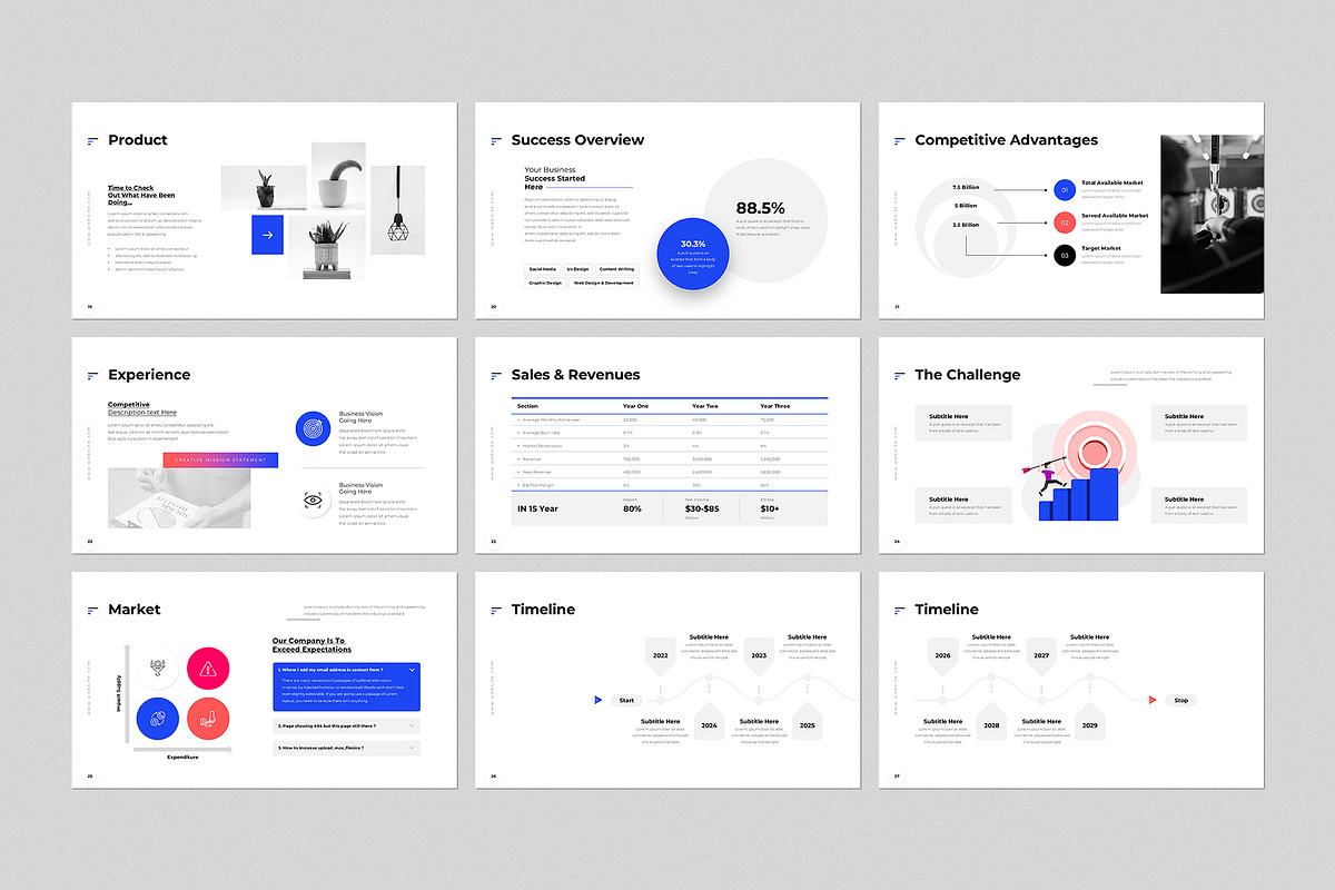 Annual Report Presentation Template, a Presentation Template by GenerousArt (Photo 4 of 8)