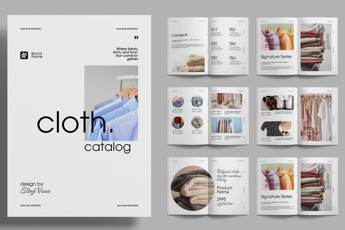 Clothing Catalog Design Layout, a Brochure Template by ContestDesign (Photo 1 of 3)