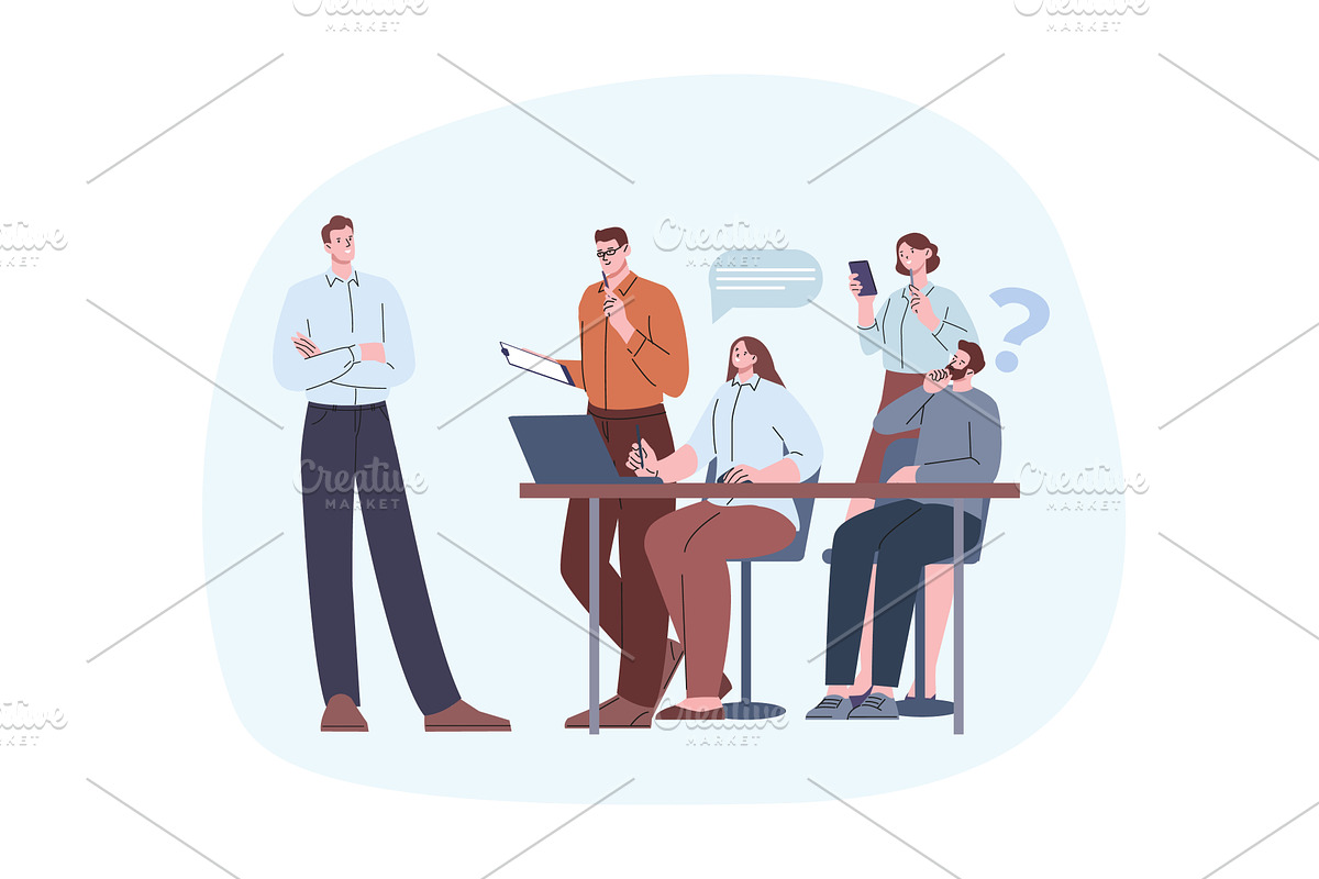Creative brainstorming or teamwork, a Person Illustration by Valerie Bodnar