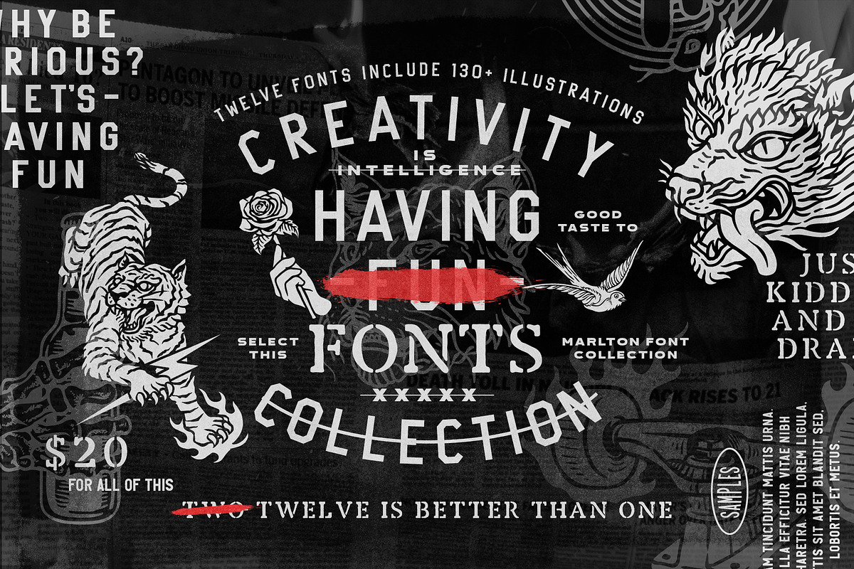 Marlton Font Collection, a Sans Serif Font by Type Colony (Photo 3 of 10)