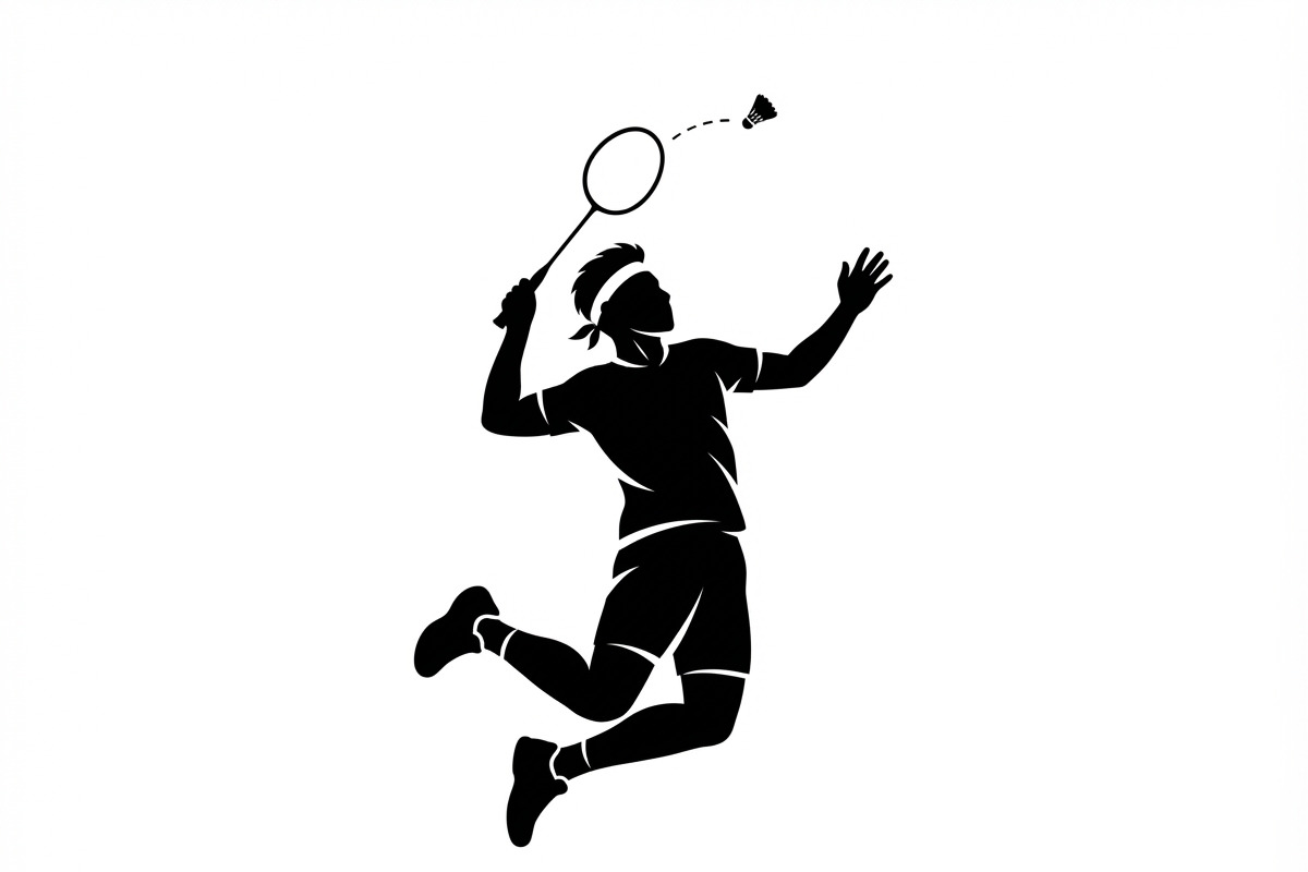 60 Badminton Player Smash Silhouette, a Person Illustration by Amazin_art (Photo 30 of 42)