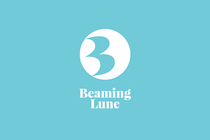 Beaming Lune logo design
