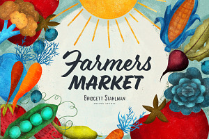 Hand Drawn Farmers Market