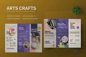 Arts Crafts - Trifold Brochure