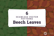 Beech Leaves Vector Pattern, a Pattern Graphic by Anne Elster Design (Thumbnail 1 of 3)
