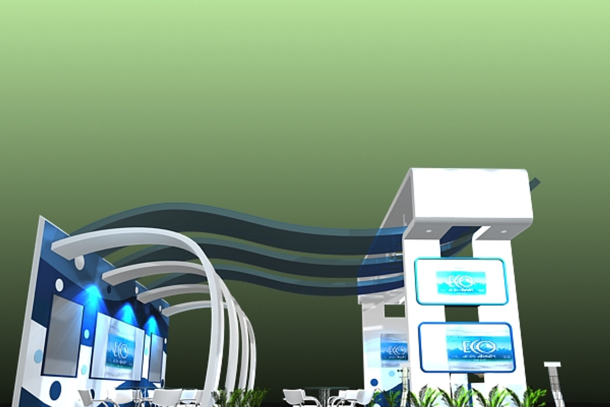 4 Exhibit Booth Design for TradeShow, an Architecture 3D Model by VisualCG (Photo 16 of 28)